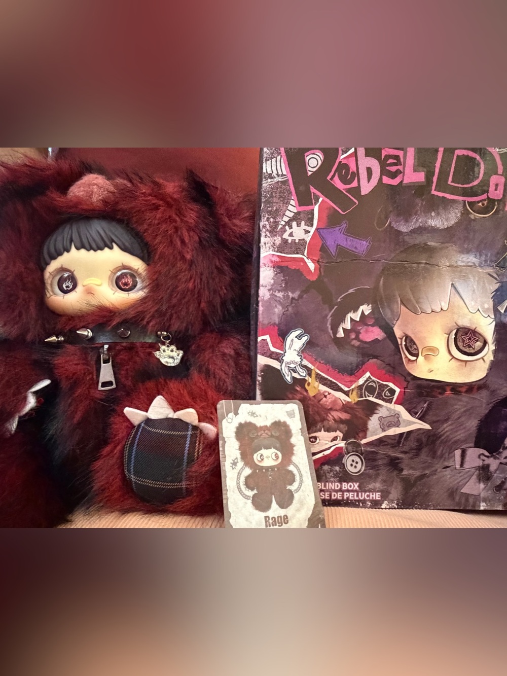 Maymei Rebel Doll 400% Plush Blind Box Series - Kawaii Vinyl Plushie Backpack - Picture 7 of 7